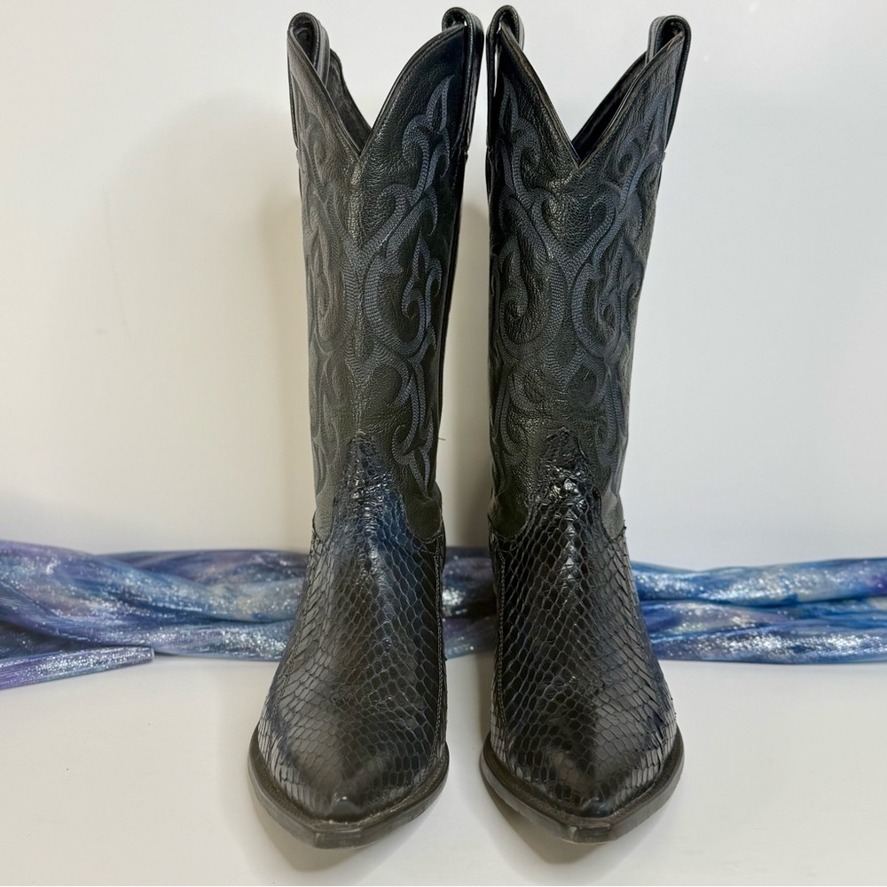 Tony Lama Exotic Leather/Snakeskin Western Boots Womens 8.5M - Picture 2 of 14
